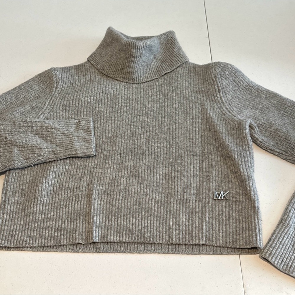 Michael Kors Gray Turtleneck Sweater